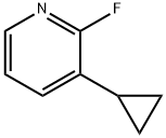 3-シクロプロピル-2-フルオロピリジン 化学構造式