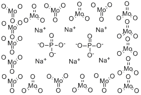 SODIUM-2-PHOSPHO-18-MOLYBDATE, 12273-51-7, 结构式