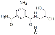 5-AMINO-N-(2,3-DIHYDROXY-1-PROPYL)-ISOPHTHALAMIDE HYDROCHLORIDE Struktur