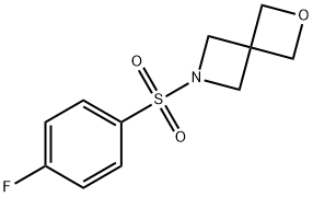 6-((4-fluorophenyl)sulfonyl)-2-oxa-6-azaspiro[3.3]heptane Structure