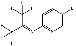 N-[2,2,2-trifluoro-1-(trifluoromethyl)ethylidene]-
5-bromopyridine-2-amine Structure