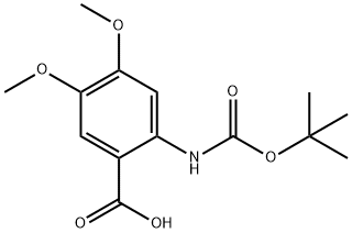2-TERT-BUTOXYCARBONYLAMINO-4,5-DIMETHOXY-BENZOIC ACID Struktur