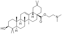齐墩果酸二甲胺基乙酯, 122746-62-7, 结构式