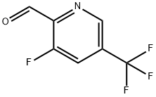 3-氟-5-(三氟甲基)吡啶醛, 1227499-98-0, 结构式