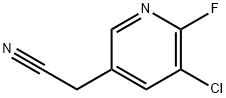 2-(5-chloro-6-fluoropyridin-3-yl)acetonitrile Structure