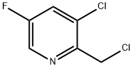 3-chloro-2-(chloroMethyl)-5-fluoropyridine Struktur