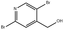 (2,5-ジブロモピリジン-4-イル)メタノール 化学構造式