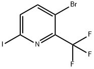 3-Bromo-6-iodo-2-(trifluoromethyl)pyridine Structure