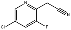 2-(5-chloro-3-fluoropyridin-2-yl)acetonitrile,1227572-25-9,结构式