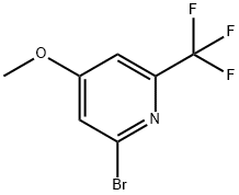 2-Bromo-4-methoxy-6-(trifluoromethyl)pyridine,1227574-39-1,结构式