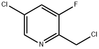 5-クロロ-2-(クロロメチル)-3-フルオロピリジン 化学構造式