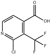 2-氯-3-三氟甲基异烟酸, 1227587-24-7, 结构式