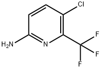 5-氯-6-三氟甲基-2-氨基吡啶, 1227595-72-3, 结构式