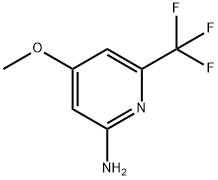 4-甲氧基-6-(三氟甲基)吡啶-2-胺 结构式