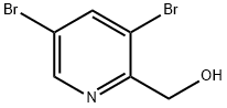 3,5-二溴吡啶-2-甲醇 结构式
