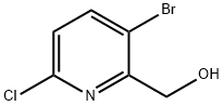 (3-ブロモ-6-クロロピリジン-2-イル)メタノール 化学構造式