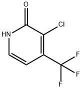 3-CHLORO-2-HYDROXY-4-(TRIFLUOROMETHYL)PYRIDINE, 1227602-53-0, 结构式