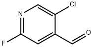 5-氯-2-氟-4-甲酰基吡啶, 1227603-95-3, 结构式