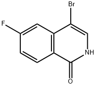 4-Bromo-6-fluoroisoquinolin-1(2H)-one Struktur