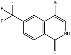 1-羟基-4-溴-6-三氟甲基异喹啉, 1227608-00-5, 结构式