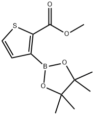 2-甲氧基甲酰基噻吩-3-硼酸频哪醇酯, 1227664-10-9, 结构式