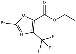 ETHYL 2-BROMO-4-(TRIFLUOROMETHYL)OXAZOLE-5-CARBOXYLATE Structure