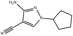 3-氨基-1-环戊醇-1H-吡唑-4-甲腈, 122799-98-8, 结构式