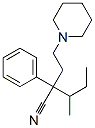 2-Phenyl-2-(2-piperidinoethyl)-3-methylvaleronitrile Structure