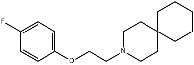 3-[2-(p-Fluorophenoxy)ethyl]-3-azaspiro[5.5]undecane Struktur