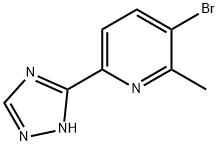 3-bromo-2-methyl-6-(1H-1,2,4-triazol-3-yl)pyridine Structure