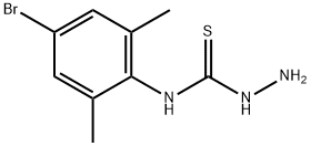 N-(4-溴-2,6-二甲基苯基)肼硫代碳酰胺, 122813-72-3, 结构式