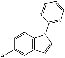 5-bromo-1-pyrimidin-2-yl-1H-indol 化学構造式