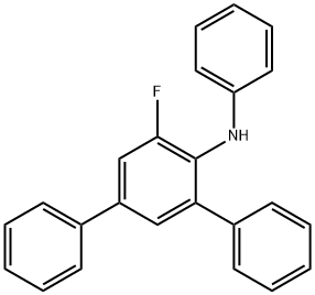 5'-フルオロ-N-フェニル-[1,1':3',1''-テルフェニル]-4'-アミン 化学構造式