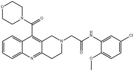 N-(5-chloro-2-Methoxyphenyl)-2-(10-(Morpholine-4-carbonyl)-3,4-dihydrobenzo[b][1,6]naphthyridin-2(1H)-yl)acetaMide|