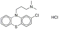 盐酸氯丙嗪-D6 结构式