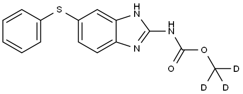芬苯达唑-D3 结构式
