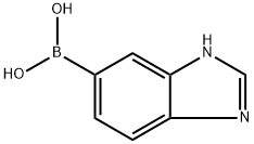 1H-BENZO[D]IMIDAZOL-5-YLBORONIC ACID 结构式