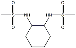 (1R,2R)-1,2-N,N'-BIS[(METHANE-SULFONYL)AMINO]-CYCLOHEXANE Structure