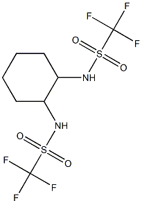 (1R)-反-N,N′-1,2-环己二基双(1,1,1-三氟甲磺酰胺), 122833-60-7, 结构式