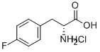 4-フルオロ-D-フェニルアラニン塩酸塩 化学構造式