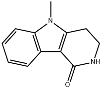 2,3,4,5-テトラヒドロ-5メチル-１H-ピリド[4,3-B]インドル-1-オン 化学構造式