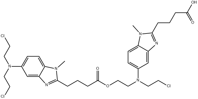 4-[-((-((4-(5-(Bis(2-hydroxyethyl)aMino)-1-Methyl-1H-benzo[d]iMidazol-2-yl)butanoyl)oxy)ethyl)(2-hydroxyethyl)aMino)-1-Methyl-1H-benzo[d]iMidazol-2-yl)butanic Acid Structure
