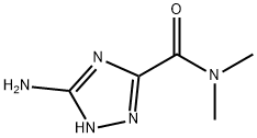 3-amino-N,N-dimethyl-1H-1,2,4-triazole-5-carboxamide(SALTDATA: 0.8H2O 0.06SiO2) Struktur