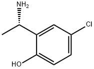 (S)-2-(1-氨乙基)-4-氯苯酚 结构式