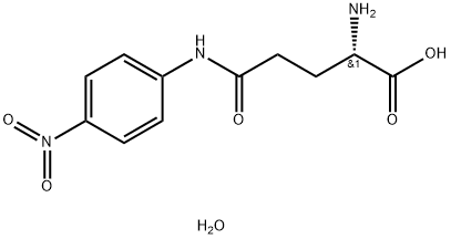 L-γ-グルタミル-p-ニトロアニリド一水和物 化学構造式