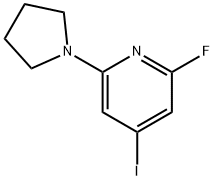 2-Fluoro-4-iodo-6-(pyrrolidin-1-yl)pyridine Struktur