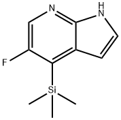 5-Fluoro-4-(trimethylsilyl)-1H-pyrrolo[2,3-b]-pyridine, 1228665-73-3, 结构式