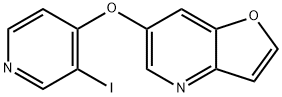 6-(3-Iodopyridin-4-yloxy)furo[3,2-b]pyridine Structure