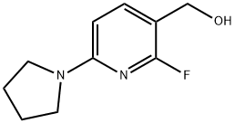 (2-Fluoro-6-(pyrrolidin-1-yl)pyridin-3-yl)methanol 结构式