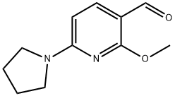 2-Methoxy-6-(pyrrolidin-1-yl)nicotinaldehyde Struktur